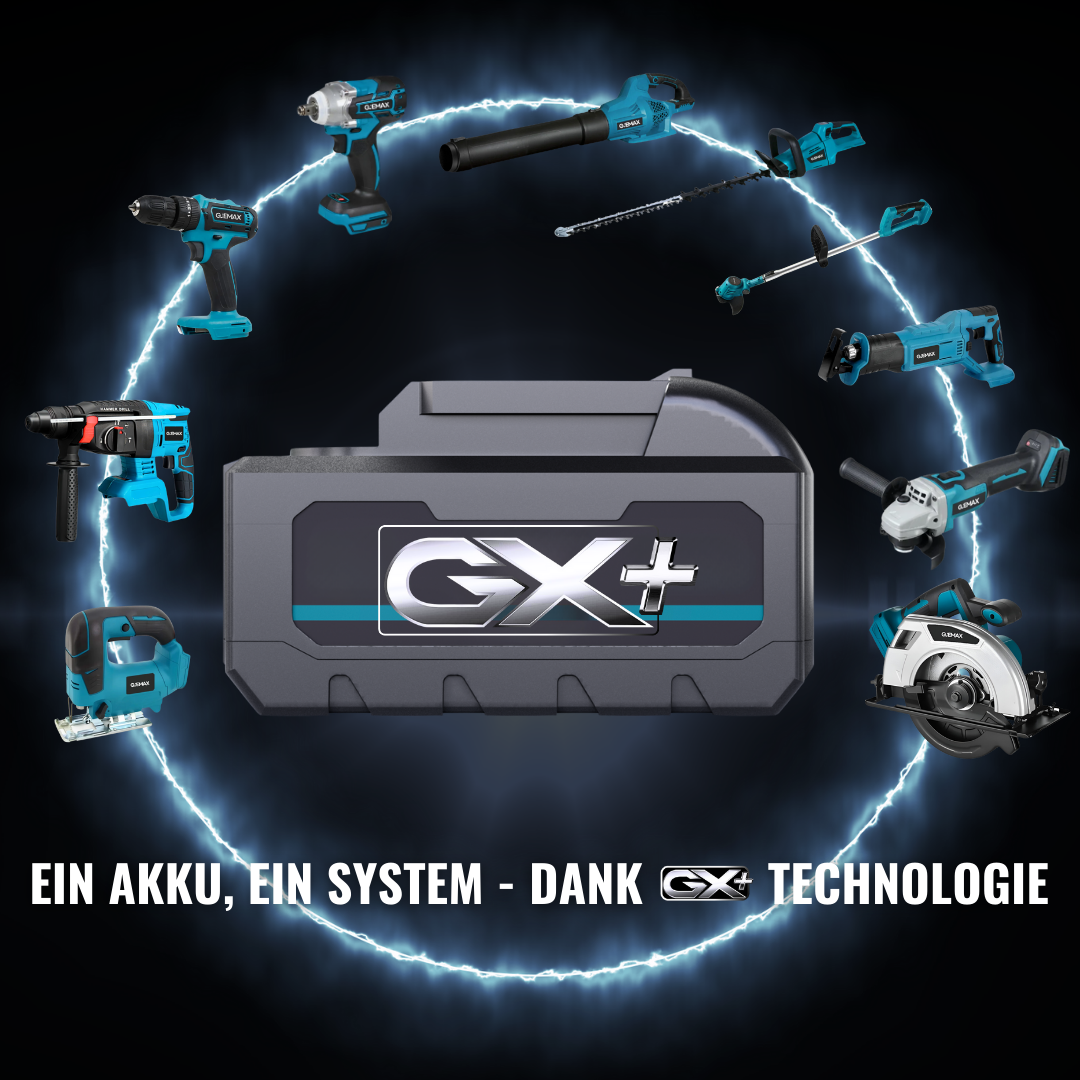 GJEMAX AKKU-WINKELSCHLEIFER 18V | 800W | Ø125MM