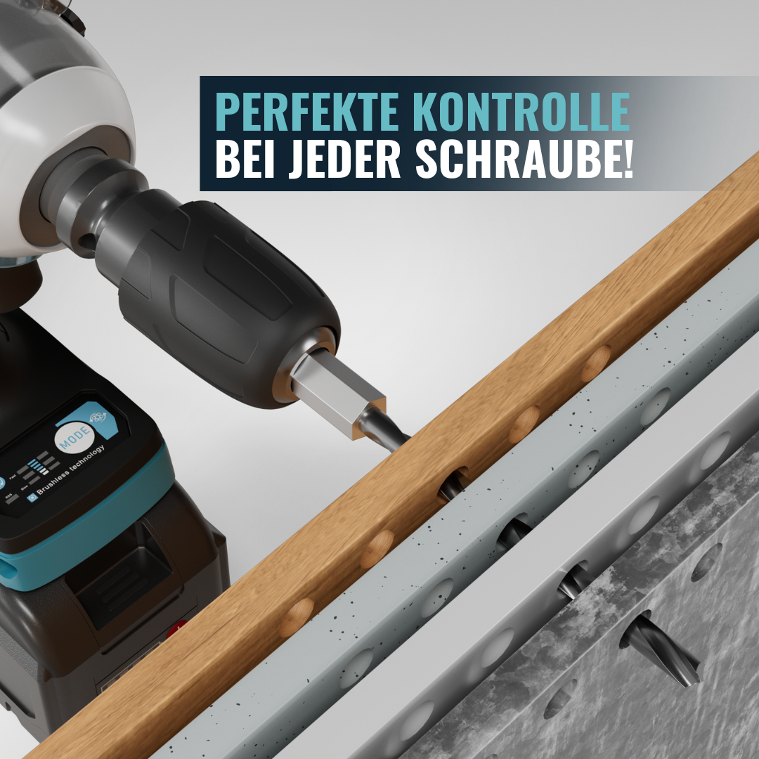 GJEMAX AKKU-SCHLAGSCHRAUBER 18V | 520NM + GRATIS WINKELSCHLEIFER