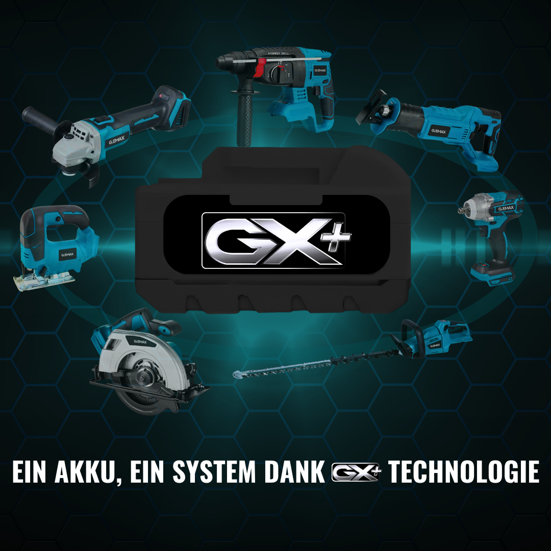 GJEMAX AKKU-RASENTRIMMER 18V | 6500U/MIN | 250MM